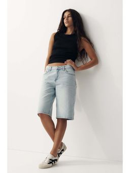 H&M - Women Blue Denim bermuda shorts