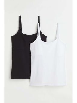 H&M - Women Mama 2-Pack Nursing Strappy Tops