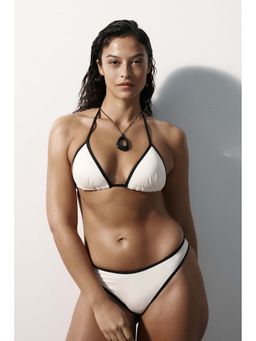 H&M - Women White Push-Up Triangle Bikini Top