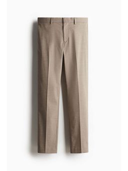 H&M - Men Beige Slim Fit Suit Trousers