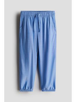 H&M - Girls Blue Woven Joggers