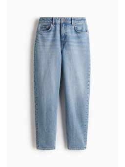 H&M - Women Blue Tape High-Waist Ankle Jeans