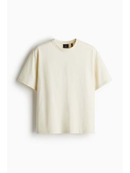 H&M - Men Beige Coolmax Loose Fit T-Shirt