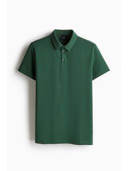 H&M - Men Green Slim Fit Polo Shirt