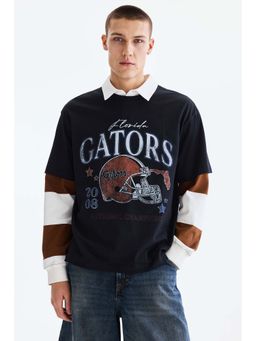 H&M - Men Black Loose Fit T-Shirt