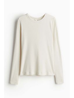 H&M - Women White Ribbed Top