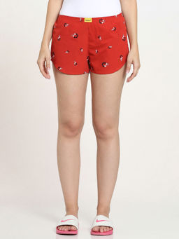 Bewakoof - Cotton Graphic Print Boxer - Red