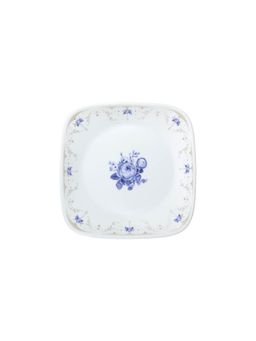 Corelle - Blooming Blue Rounded Snack Plate For Dining