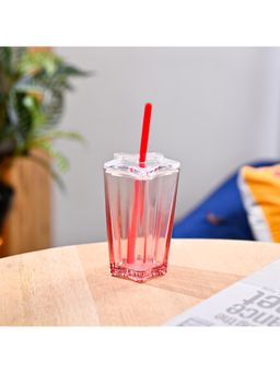 Voncasa - Geometric Faceted Glass Sipper 500Ml Glossy Modern Look