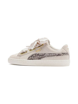 Puma - Cream Suede Heart Snake Lux Pastel Parchm Sneakers