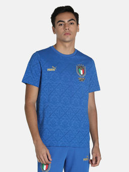 Puma - Figc Graphic Winner Tee Men Blue T-shirt