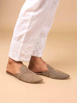 The Madras Trunk - Women Flat Mules In Brown