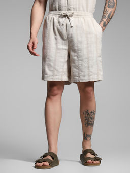 Jack & Jones - Beige Regular Fit Shorts