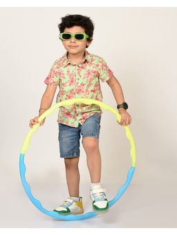 Lil Drama - Sassy Boho Boys Green Shirt From the Sibling Collection