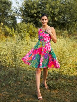 Mabish By Sonal Jain - Back Tie Spaghetti Dress