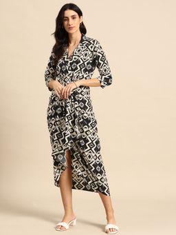 Mabish By Sonal Jain - Shirt Dress with Front Drape