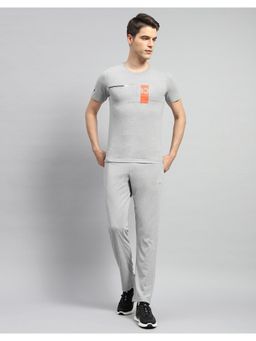 Monte Carlo - Men Grey Printed Regular Fit Co-Ord (Set of 2)