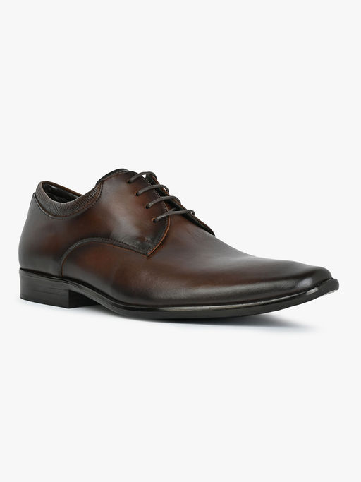 black brown tall dresser Ferro Aldo Mens Berkley MFA19670 Classic Floral Cap-Toe Derby Dress Shoes, in Orchid Brown, Size 12 main image 0