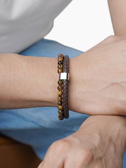 SWASHAA - Galleo Men's Leather Bracelet