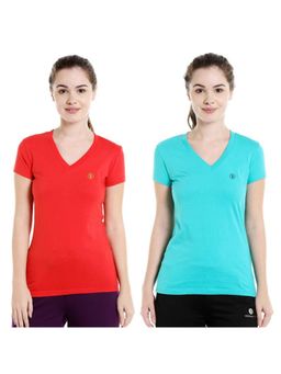 Bodycare - Bodyactive Pack Of 2 Women'S Tshirt - Multi-Color