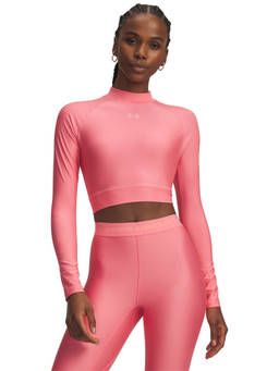 Under Armour - Women'S Heat Gear Crop High Long Sleeve Crop T-Shirt