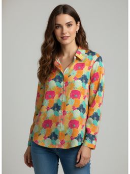 Twenty Dresses by Nykaa Fashion - Multi Poly Crepe Printed Bohemian Shirt