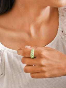 Joker and Witch - Joker & Witch Green Truffle Croissant Ring