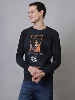 Free Authority - Black Dragon Ball Z Graphic Printed Sweatshirt