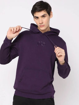 GAP - Mens Regular Fit Hooded Sweatshirt Purple