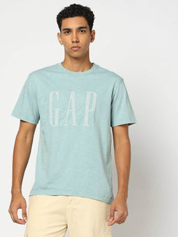 GAP - Mens Embroidered Crew Neck T-Shirt