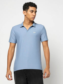 GAP - Mens Polo Neck T-Shirt Blue