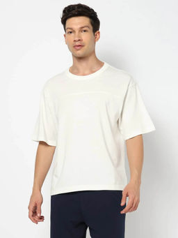 GAP - Mens Embossed Logo Crew Neck T-Shirt White