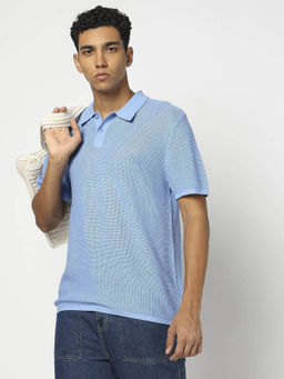 GAP - Mens Polo Neck T-Shirt Blue