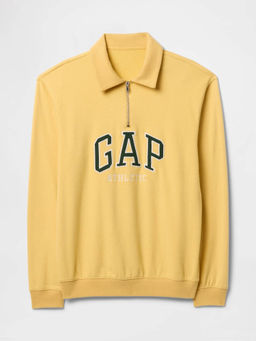 GAP - Mens Applique Logo Relaxed Fit Sweatshirt Yellow