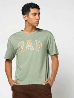 GAP - Mens Round Neck T-Shirt Olive