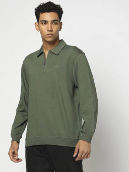 GAP - Mens Polo Neck T-Shirt Olive