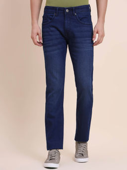 Greenfibre - Slim Fit Washed Jeans Blue