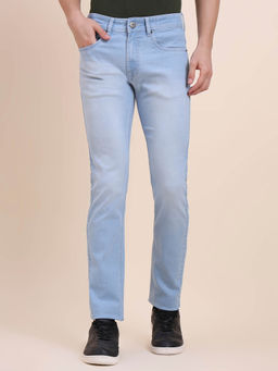 Greenfibre - Light Blue Washed Slim Fit Jeans