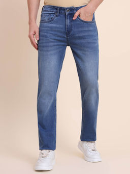 JadeBlue - Straight Fit Mid Blue Indigo Jeans