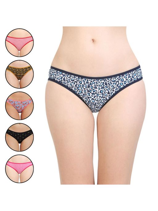 Bodycare Pack of 6 Printed Bikini Briefs in Assorted Color - E9700-6PCS-A - Multi-Color