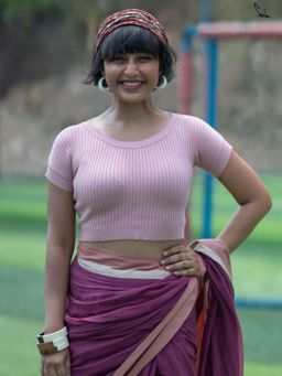 Suta - Women Solid Woven Stitched Blouse