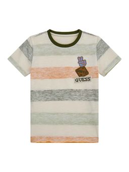 Guess - Multi-Color Cotton Striped Boys T-Shirt