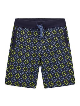 Guess - Chain Lime Pure Cotton All-Over Print Active Shorts