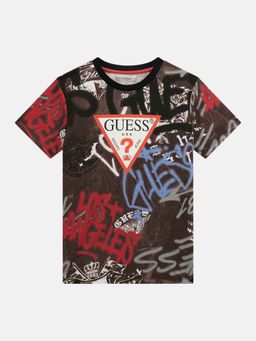 Guess - Street Graffiti Pure Cotton Printed T-Shirt