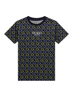 Guess - Chain Lime Pure Cotton All-Over Print T-Shirt