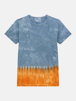 Guess - Blue Deep Dye Pure Cotton T-Shirt