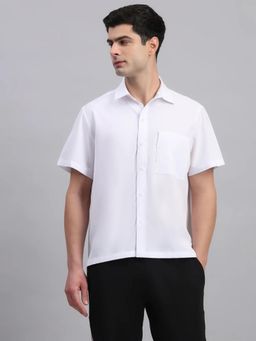 Fitleasure - Comfortable Men’S Shiftease Workwear White Shirt