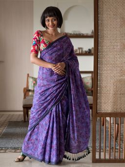Suta - Printed Multi-Color Modal Saree