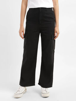 Levi's - Women's High Rise Black Loose Fit Cargo Pant