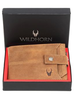 WILDHORN - Top Grain Leather Wallet for Men (Tan)
